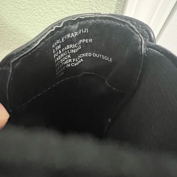 Black Chunky Ankle Boots - Picture 6 of 7